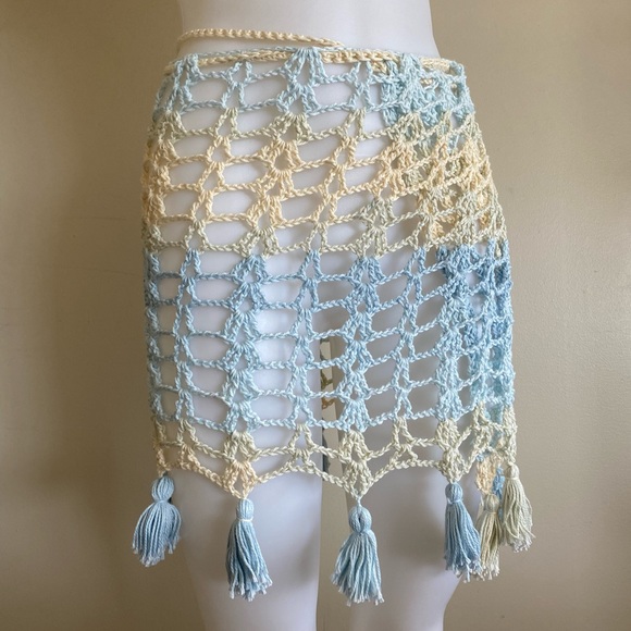 Handmade Crochet Swim Coverup - Large - Picture 1 of 3